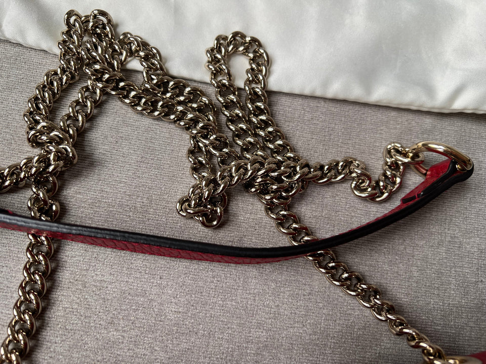 Gucci Interlocking GG Red Small Shoulder Bag