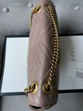 Gucci GG Dusty Pink Marmont Medium Shoulder Bag