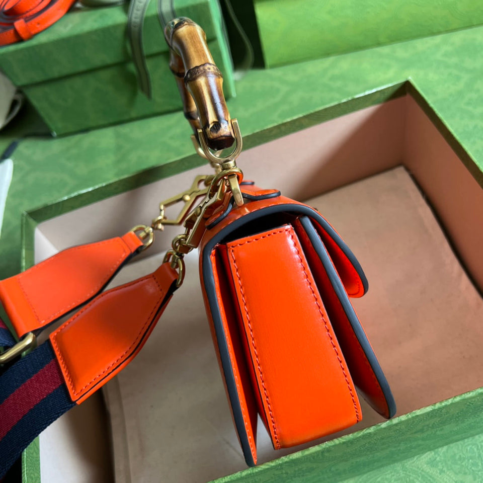 Gucci Small Top Handle Bag With Bamboo