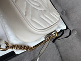 Gucci GG White Marmont Mini Shoulder Bag (RRP £1,160)