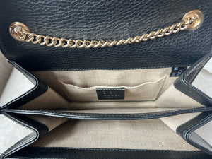 Gucci Interlocking GG Black Small Shoulder Bag
