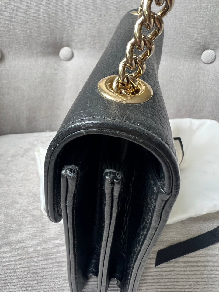 Gucci Interlocking GG Black Small Shoulder Bag