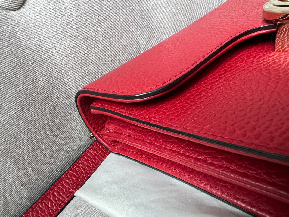 Gucci Interlocking GG Red Small Shoulder Bag