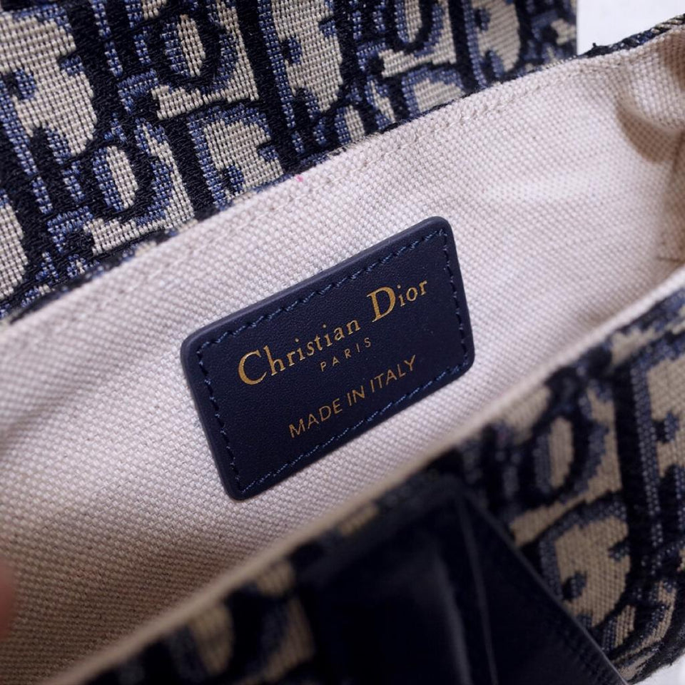 Christian Dior Mini Christian Dior Bag Blue Oblique Jacquard