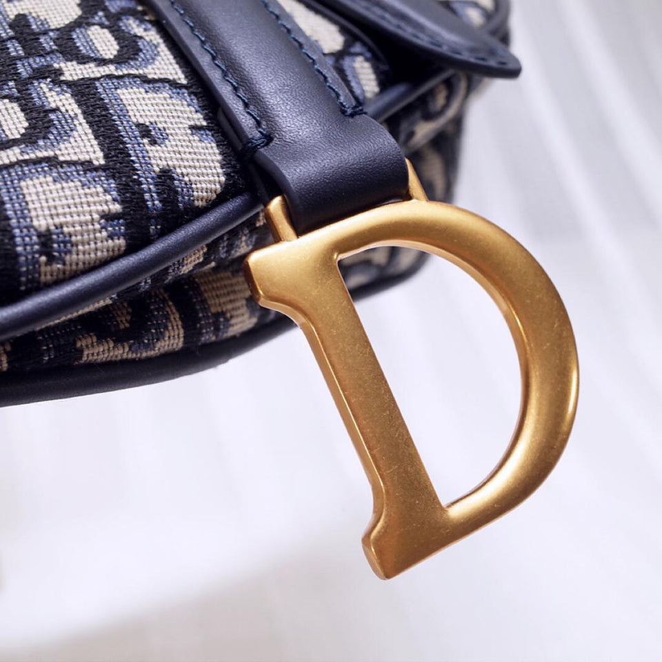 Christian Dior Mini Christian Dior Bag Blue Oblique Jacquard
