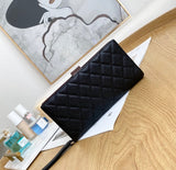 Chanel leather black wallet