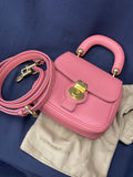 BURBERRY DK88 Top Handle Mini Leather Bag (With Strap)
