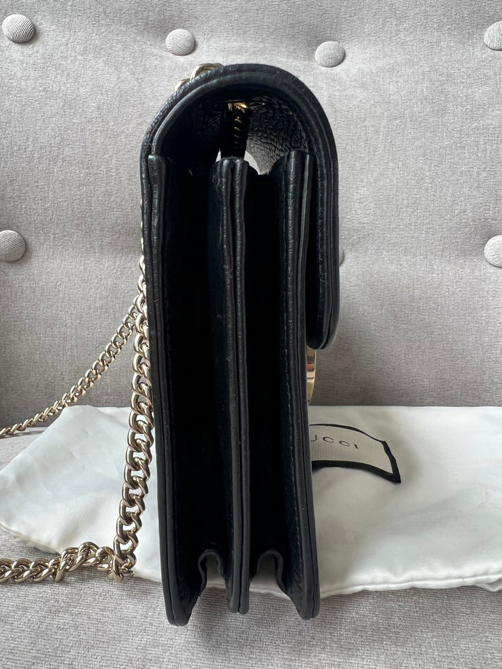 Gucci Interlocking GG Black Small Shoulder Bag