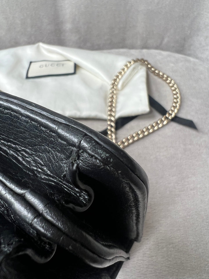 Gucci Interlocking GG Black Small Shoulder Bag