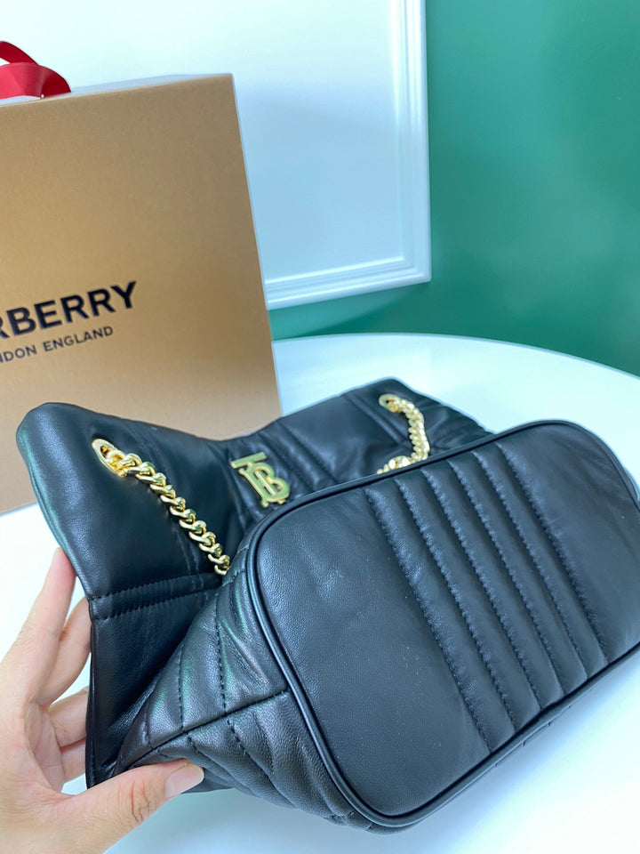 Burberry Small Quilted Lambskin Lola Bucket Bag