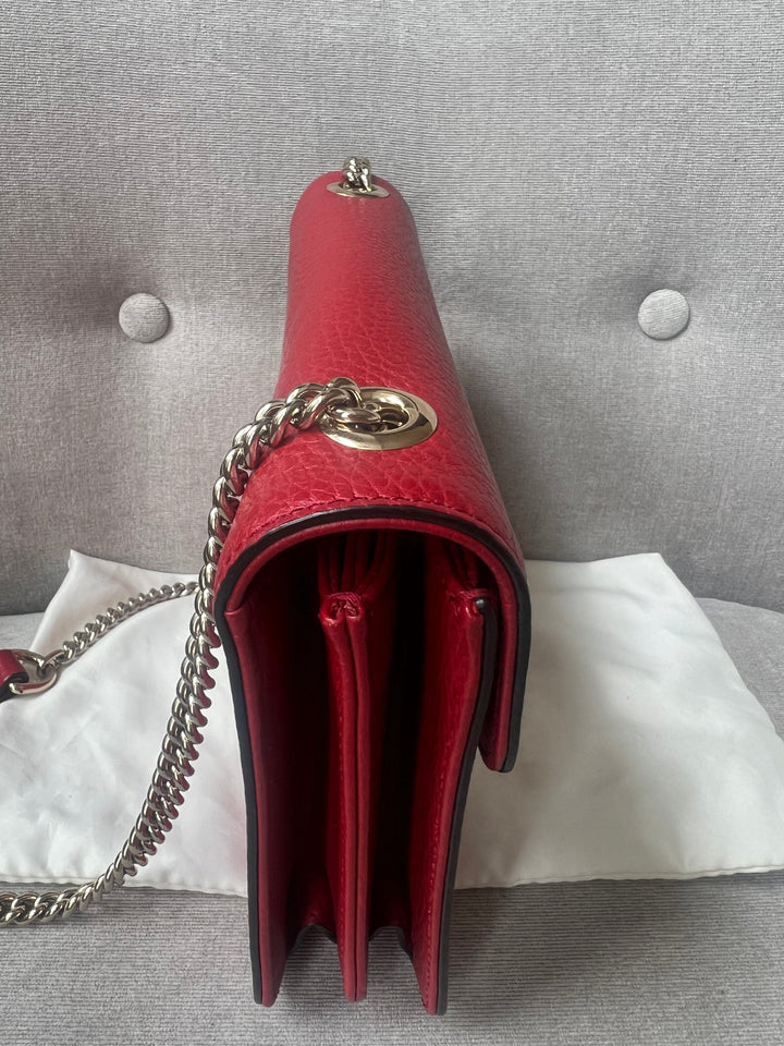 Gucci Interlocking GG Red Small Shoulder Bag