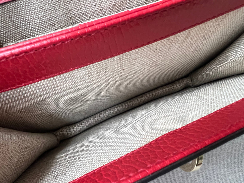 Gucci Interlocking GG Red Small Shoulder Bag