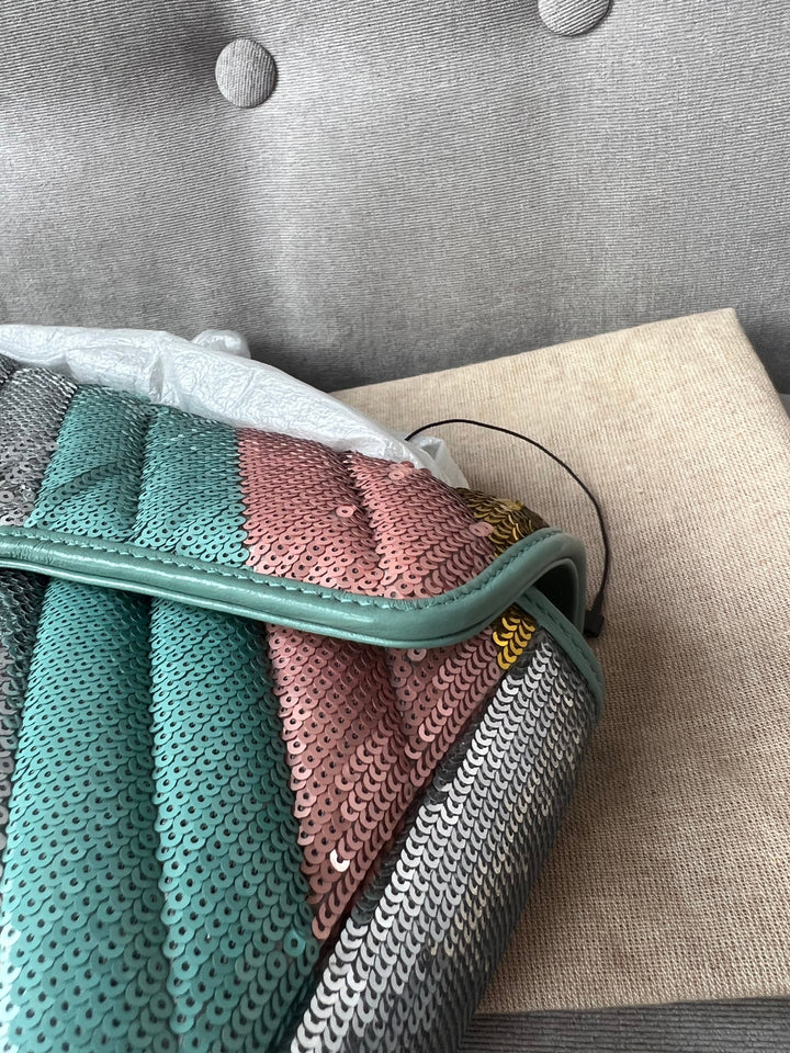 Gucci GG Paillettes Sequin Marmont Small Shoulder Bag