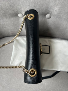 Gucci Interlocking GG Black Small Shoulder Bag