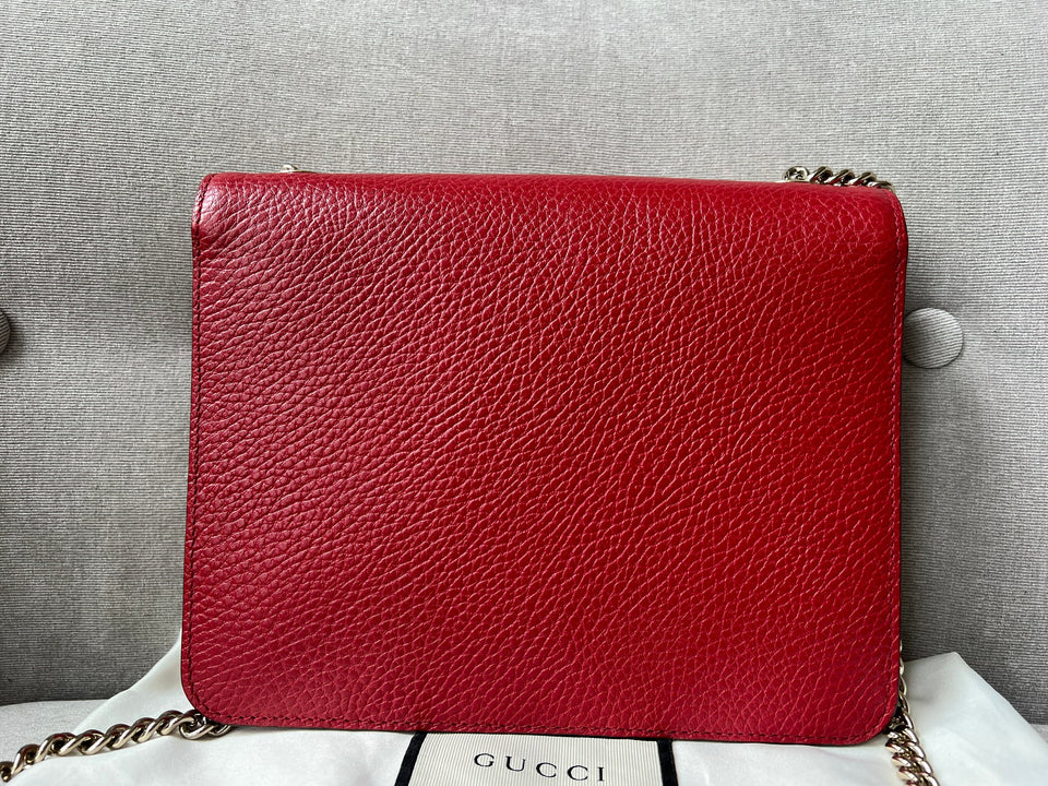 Gucci Interlocking GG Red Small Shoulder Bag
