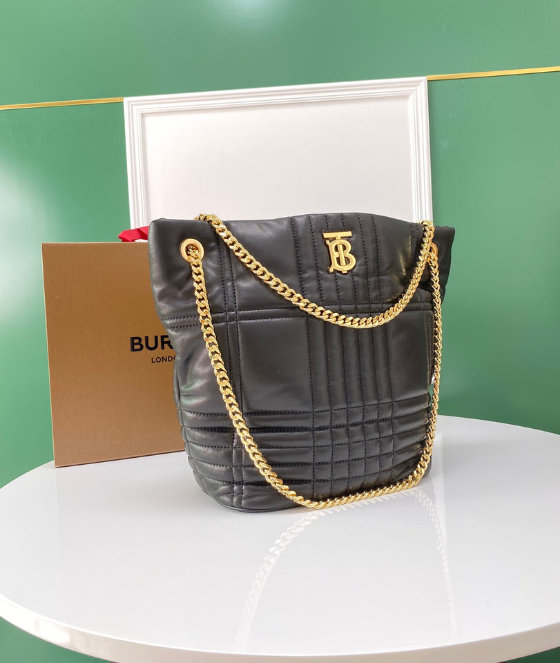 Burberry Small Quilted Lambskin Lola Bucket Bag
