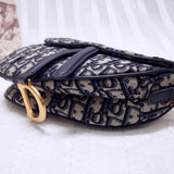Christian Dior Mini Christian Dior Bag Blue Oblique Jacquard