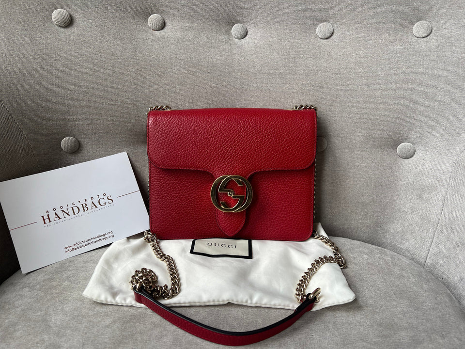 Gucci Interlocking GG Red Small Shoulder Bag