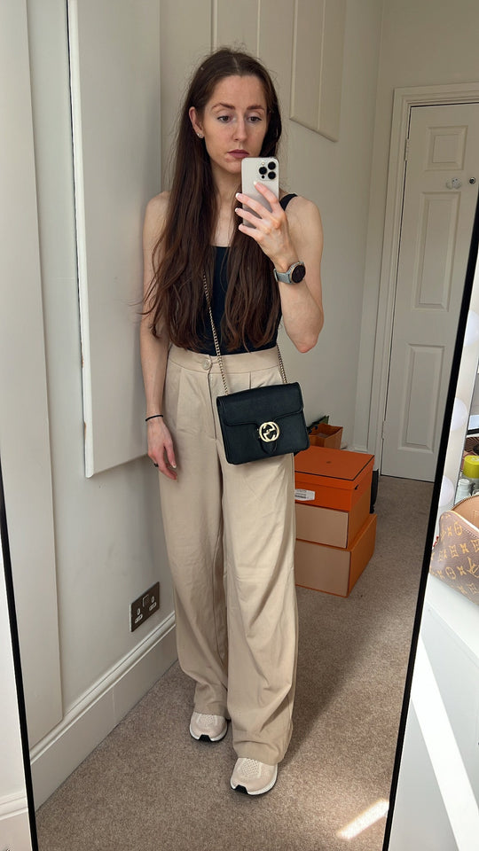 Gucci Interlocking GG Black Small Shoulder Bag