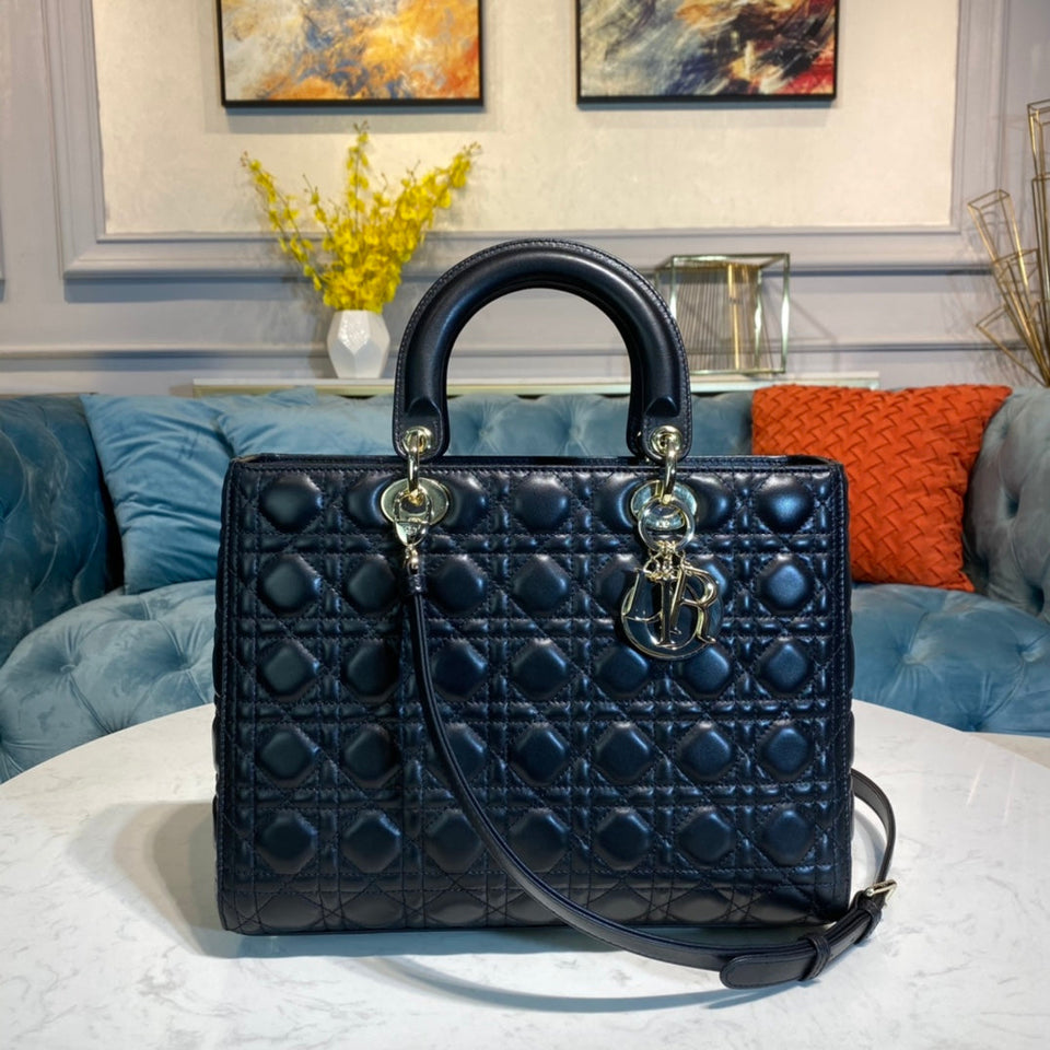 Christian Dior  Large Lady Dior Bag