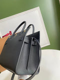 Burberry Medium Leather Title Bag