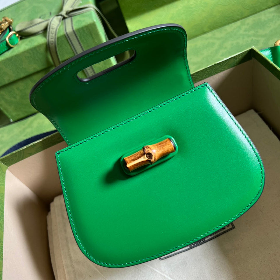 Gucci Small Top Handle Bag With Bamboo