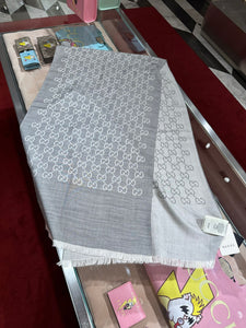 Gucci long scarf grey
