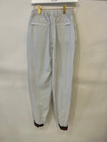 Prada Light Grey Active Nylon Pants with Logo Details Size S (UK 8)