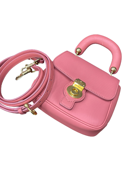 BURBERRY DK88 Top Handle Mini Leather Bag (With Strap)