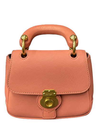 BURBERRY DK88 Top Handle Mini Leather Bag (With Strap)