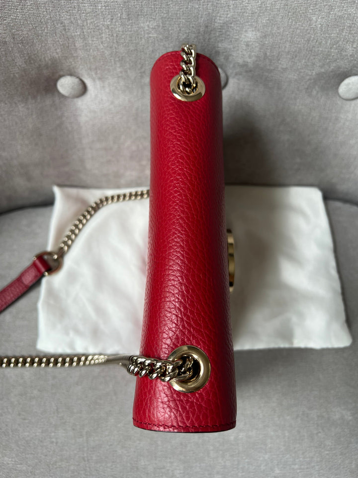 Gucci Interlocking GG Red Small Shoulder Bag