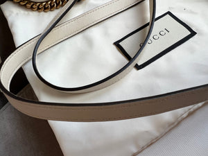 Gucci GG White Marmont Mini Shoulder Bag (RRP £1,160)
