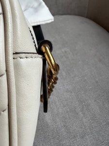 Gucci GG White Marmont Mini Shoulder Bag (RRP £1,160)