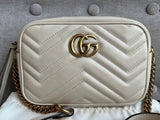 Gucci GG White Marmont Mini Shoulder Bag (RRP £1,160)