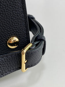 Burberry Medium Leather Title Bag