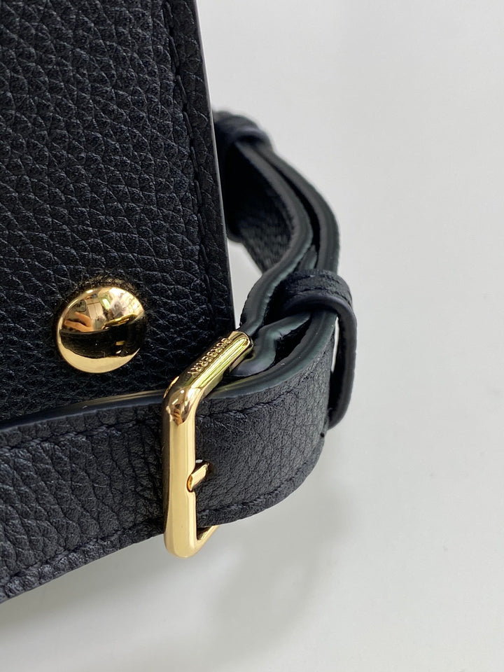 Burberry Medium Leather Title Bag