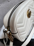 Gucci GG White Marmont Mini Shoulder Bag (RRP £1,160)