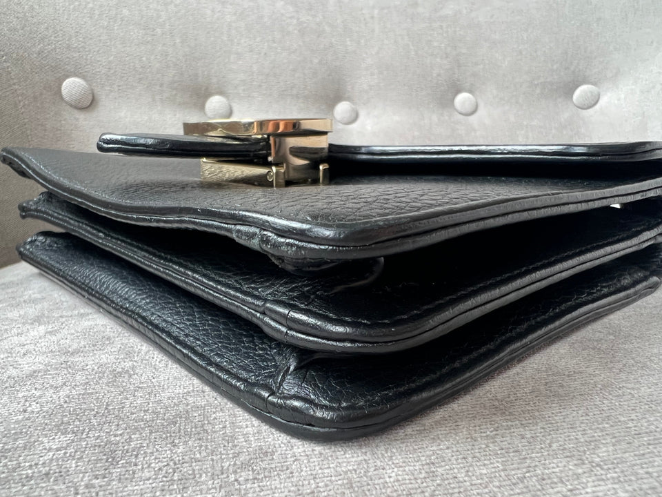 Gucci Interlocking GG Black Small Shoulder Bag