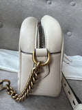 Gucci GG White Marmont Small Shoulder Bag