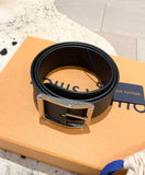 LOUIS VUITTON Men’s Reverso 40mm Reversible Belt In Black 95/38