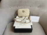 Gucci GG White Marmont Mini Shoulder Bag (RRP £1,160)