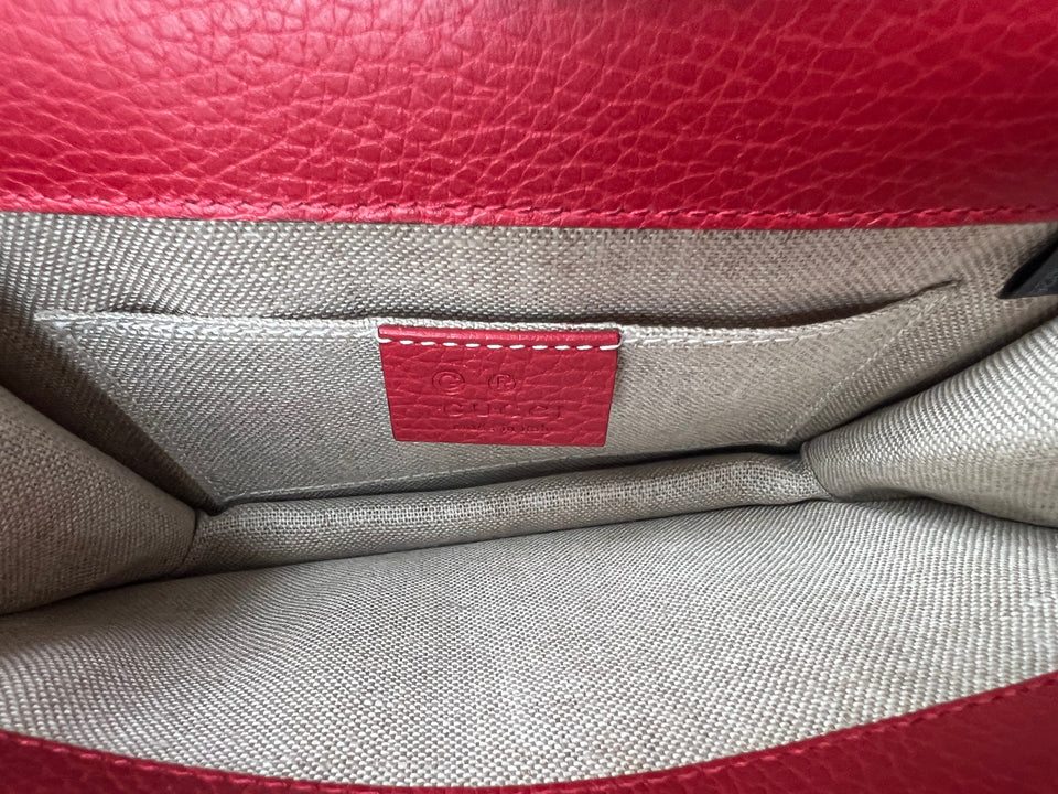 Gucci Interlocking GG Red Small Shoulder Bag