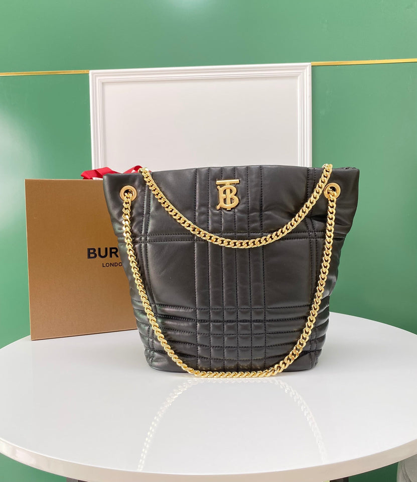 Burberry Small Quilted Lambskin Lola Bucket Bag