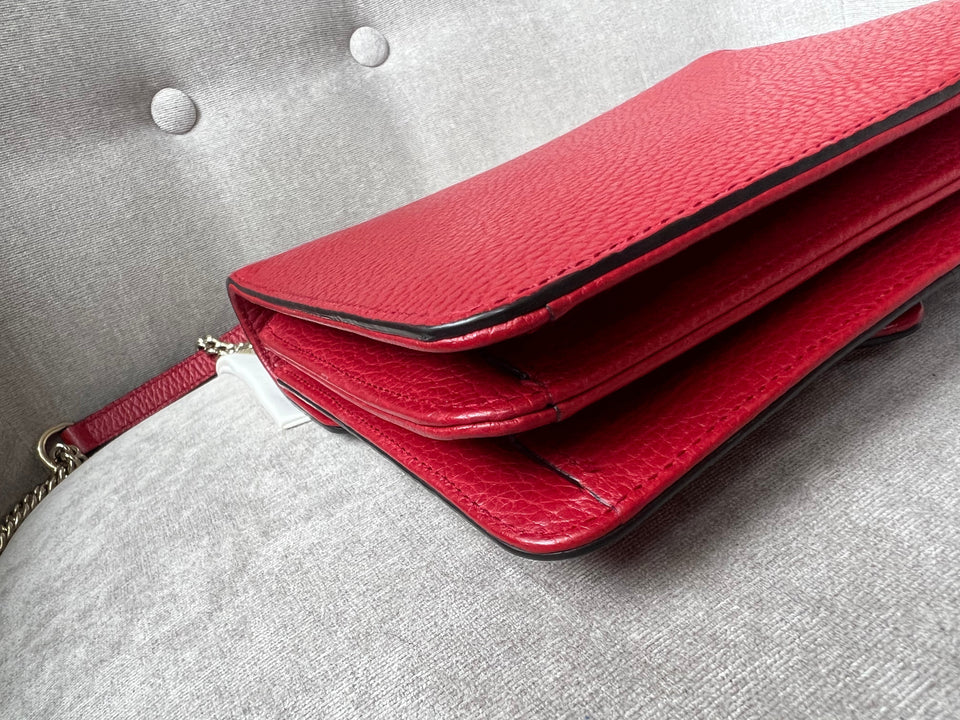 Gucci Interlocking GG Red Small Shoulder Bag