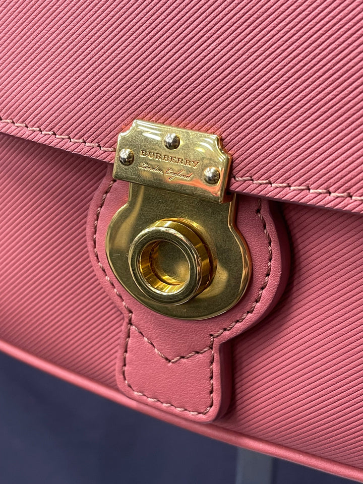 BURBERRY DK88 Top Handle Mini Leather Bag (With Strap)