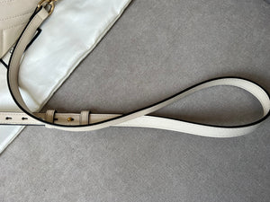 Gucci GG White Marmont Small Shoulder Bag