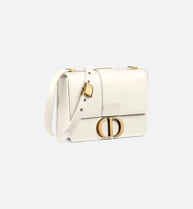 Christian Dior 30 MONTAIGNE BAG Latte Box Calfskin
