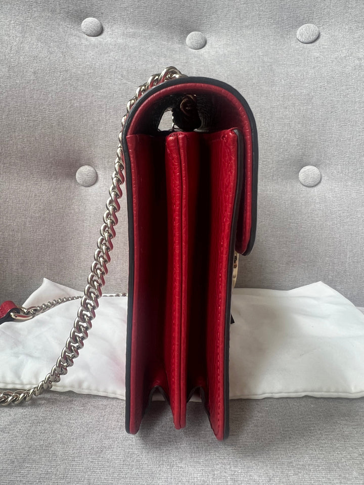 Gucci Interlocking GG Red Small Shoulder Bag