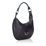 Burberry Black Others Leather Grained Hobo Bag China