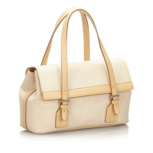 Burberry White Canvas Fabric Handbag United Kingdom